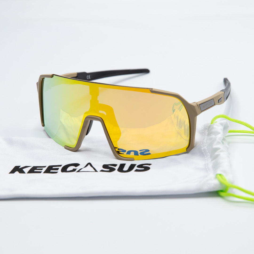 Keegasus - Yellow Camo – sportsbriller - Trendit.no