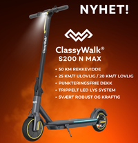 ClassyWalk® - S200 N MAX Elektrisk sparkesykkel