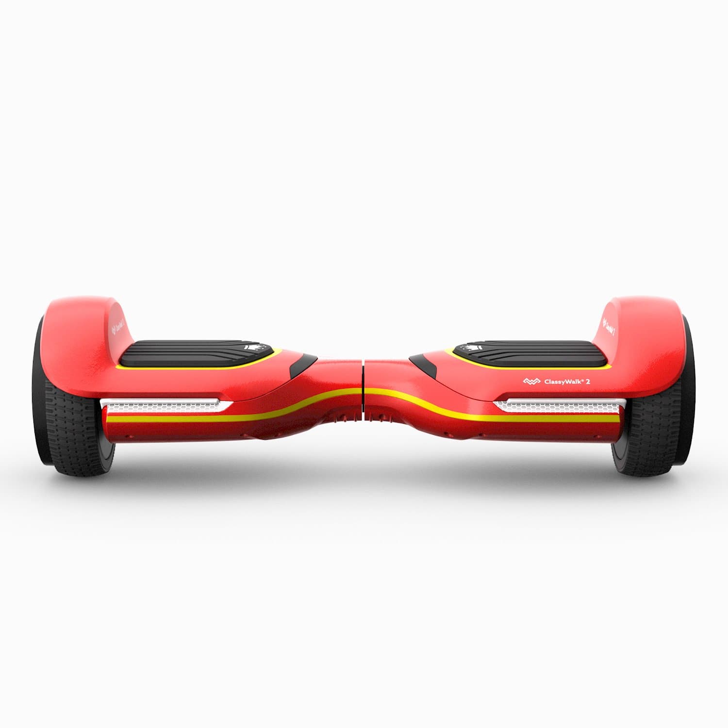 ClassyWalk® 2 LED Hoverboard - Rød/Gul (3519396708435)