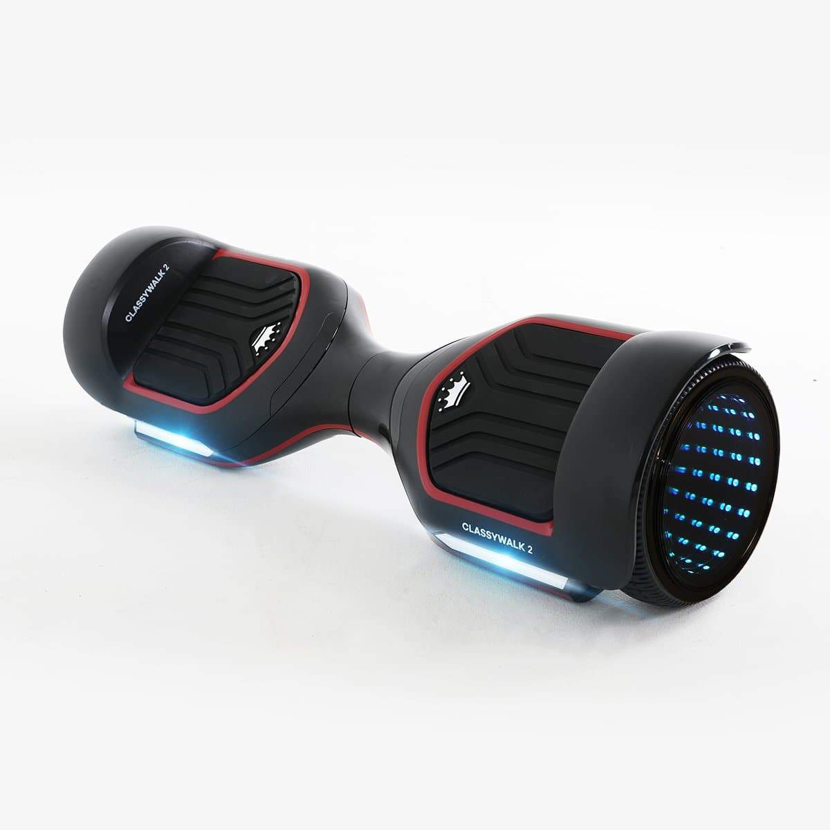 ClassyWalk® 2 LED Hoverboard - Svart/Rød (3519393464403)