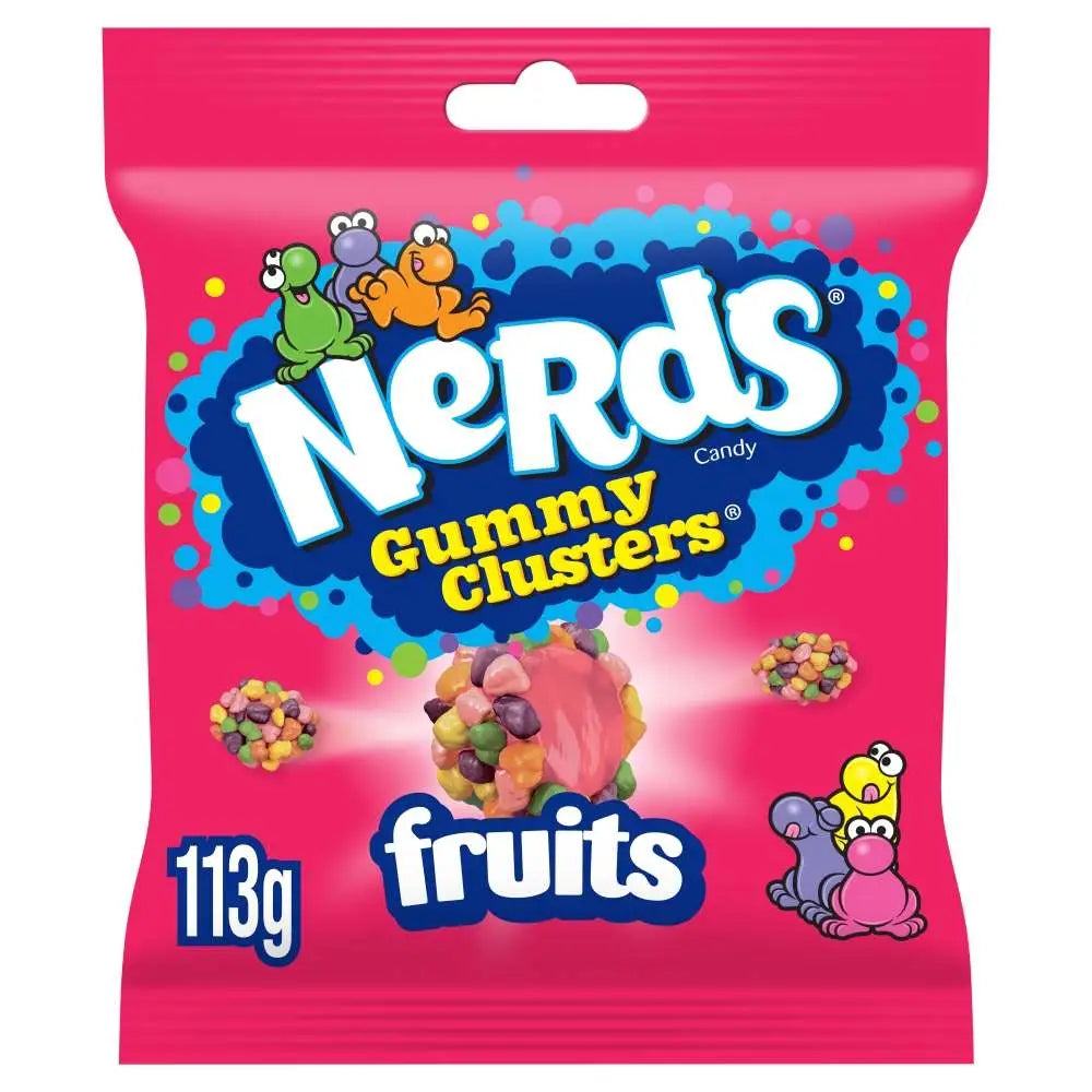 NERDS GUMMY CLUSTERS FRUIT BAG 113g