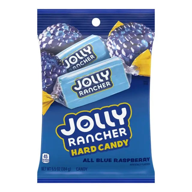 JOLLY RANCHER HARD CANDY BLUE RASPBERRY PEG BAG 184g