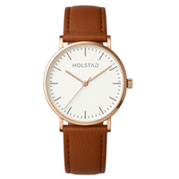 Holstad Timeless Collection – Watch - Brown RoseGold