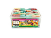 SWEETZONE FIZZY TUTTI FRUTTI BOTTLES TUB (løsvekt) 805g