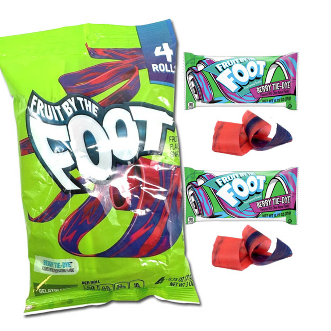 FRUIT BY THE FOOT SUPER SOUR BERRY TIE DYE 85g