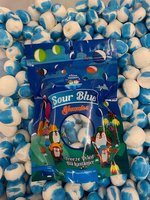 FREEZE-DRIED CANDY SOUR BLUE KASTANJER 100g