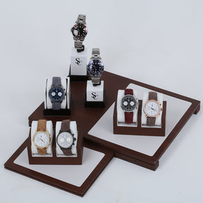 SC klokke i semsket skinn - Black/Brown