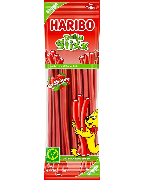 HARIBO BALLA STIXX ERDBEERE VEGGIE 200g
