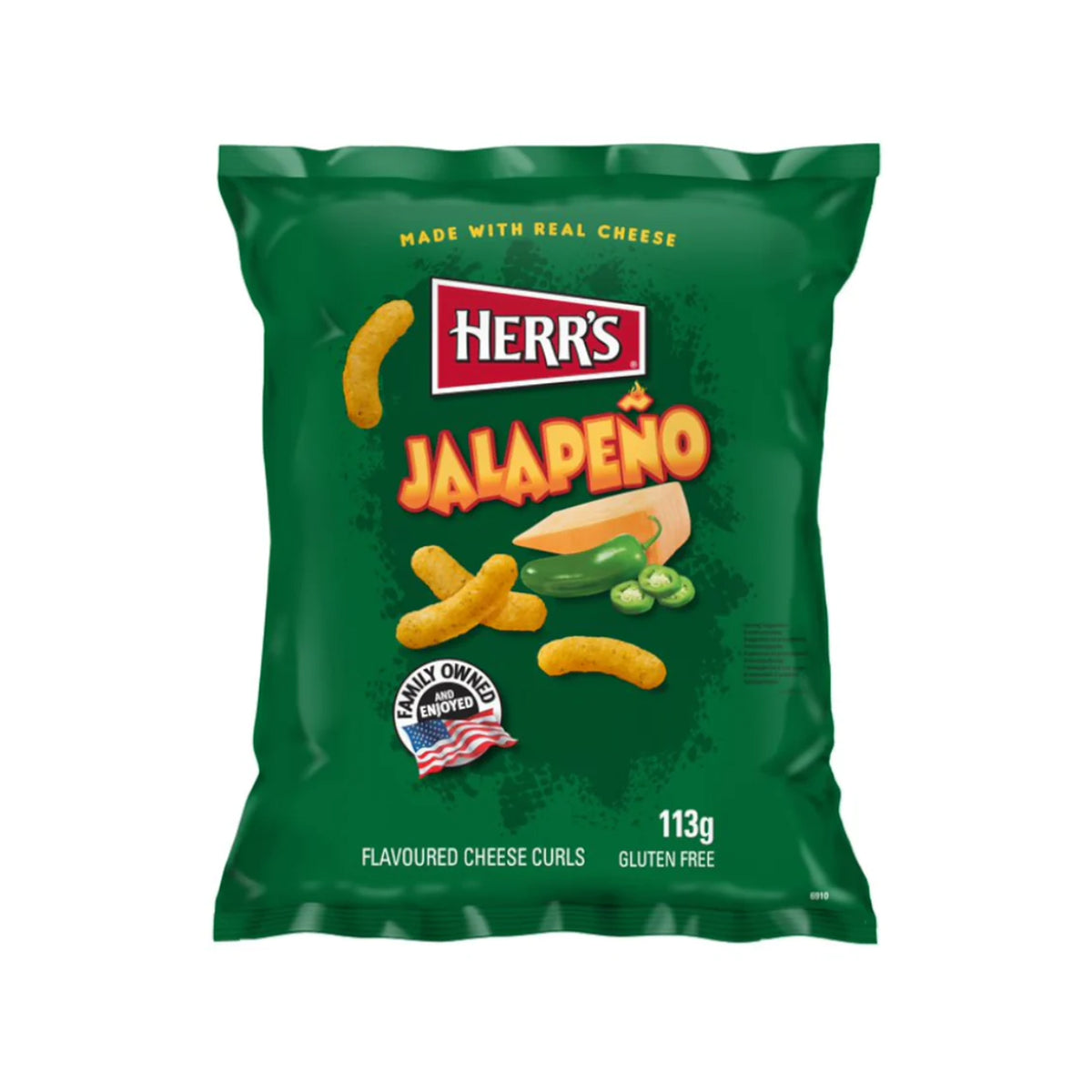 Herr's Jalapeño Poppers Cheese Curls 113 g (USA)