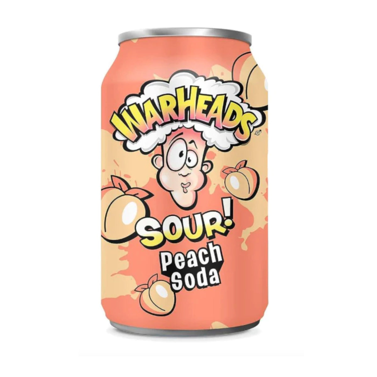 Warheads Peach Sour Soda 355 ml