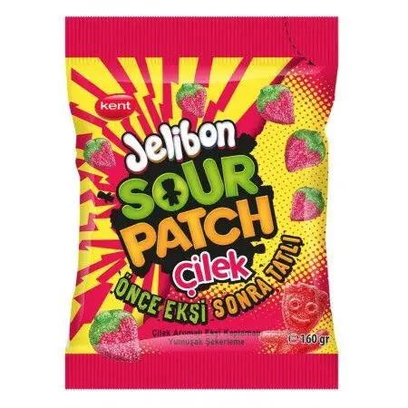SOUR PATCH JELIBON STRAWBERRY PEG BAG 80g