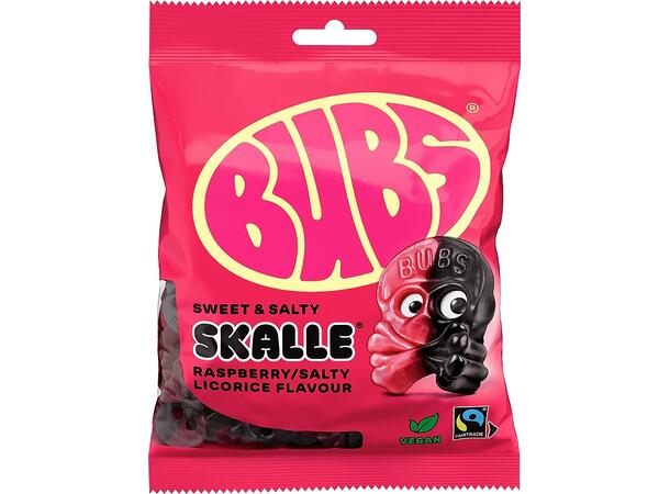 Bubs Raspberry & Salty Licorice 90g 1x16
