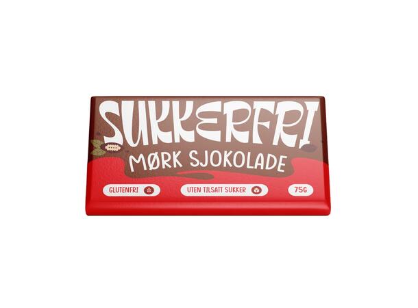 Sukkerfri MØRK SJOKOLADE 75g 1x22