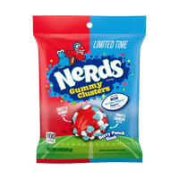 NERDS BERRY PUNCH RUSH GUMMY CLUSTERS LIMITED EDITION PEG BAG 142g